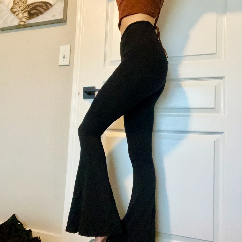 Black Flared Leggings